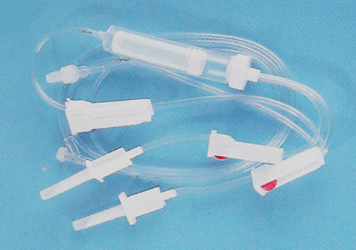 输血器 - 1070 - Rongbo Medical - 带Y型连接器 / 带滴水室 / 带龙头阀