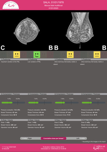 图像质量分析软件 - Mammography Technical Evaluation  - Hera-MI - 医用 / 乳腺X射线造影 / 用于乳腺三维断层摄影
