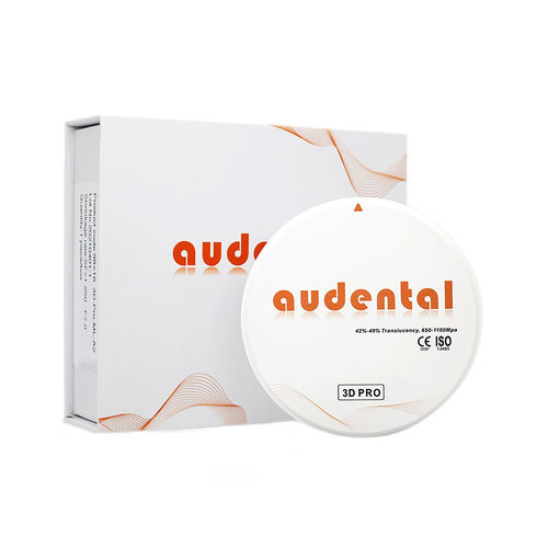氧化锆牙科材料 - 3D PRO - Audental Bio-Material Co., Ltd - 用于牙桥 / 用于牙冠 / 牙齿修复