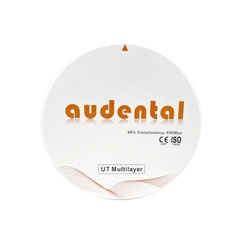 氧化锆牙科材料 - UT Multilayer - Audental Bio-Material Co., Ltd - 用于牙桥 / 用于牙冠 / CAD/CAM