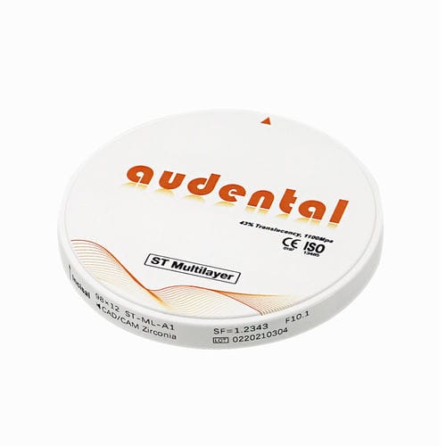 氧化锆牙科材料 - ST Multilayer - Audental Bio-Material Co., Ltd - 用于牙桥 / 用于牙冠 / 用于牙齿填补物