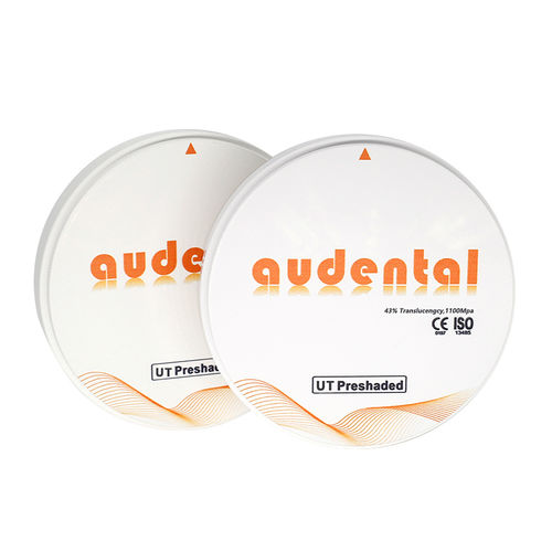 氧化锆牙科材料 - UT Preshaded - Audental Bio-Material Co., Ltd - 用于牙桥 / 用于牙冠 / 用于牙嵌