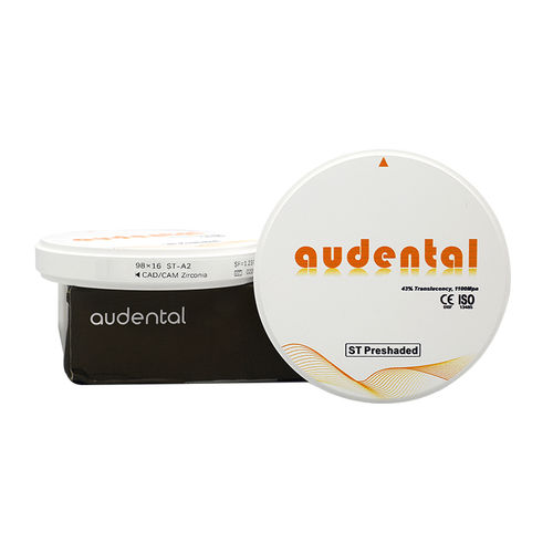 二氧化锆牙科材料 - ST Preshaded - Audental Bio-Material Co., Ltd - 用于牙桥 / 用于牙冠 / 用于牙嵌