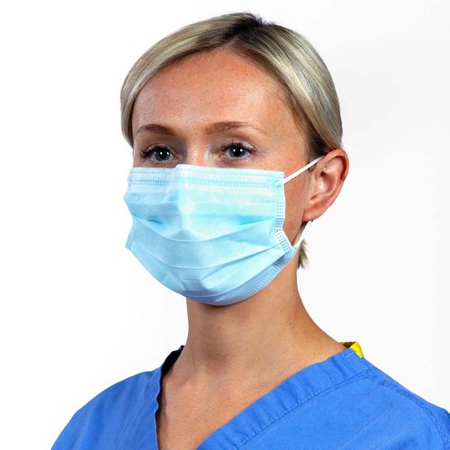 聚丙烯医疗护理口罩 - FLUIDSAFE ™  - ISOL8 Healthcare - 不含乳胶 / 三层叠式 / 一次性
