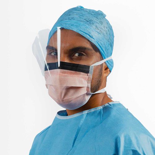 IIR型手术口罩 - FLUIDSAFE™ - ISOL8 Healthcare - 聚丙烯 / 不含乳胶 / 带挡风镜