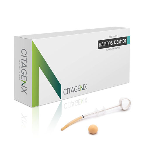 同种异体移植人工骨材料 - Raptos® DBM100 - Citagenix - 牙科手术 / 可延展