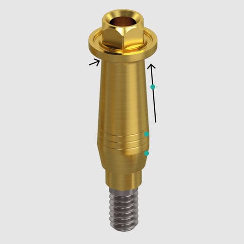 钛种植体基台 - MULTI_UNIT mini - Smart Implant Solutions S.L. - 外部 / 内部 / 直线型