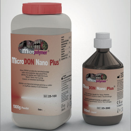 丙烯塑料牙科材料 - microDon Nano Plus ®  - megadental italia - 树脂材质 / 义齿 / 用于假牙制造
