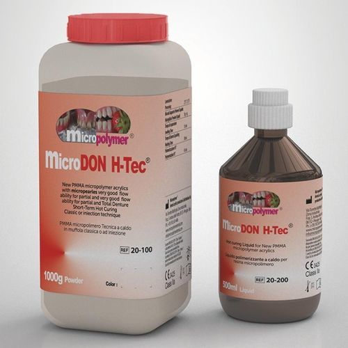 丙烯塑料牙科材料 - microDon Hot H-Tec ® - megadental italia - 树脂材质 / 义齿 / 用于假牙制造