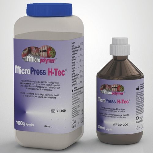 丙烯塑料牙科材料 - micro Press H-Tec ® - megadental italia - 树脂材质 / 流动式 / 义齿