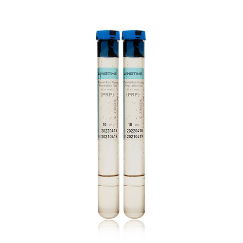 富血小板血浆采样管 - LT-PRP-10ml - Zhuhai Longtime Biological Technology Co., Ltd. - 圆柱 / 等离子 / 细胞