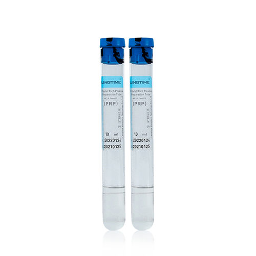富血小板血浆采样管 - LT-PRP-10ml - Zhuhai Longtime Biological Technology Co., Ltd. - 圆柱 / 等离子 / 血液总量