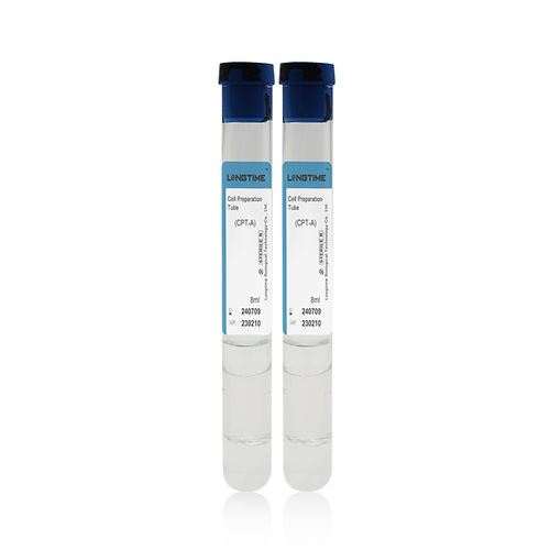 诊断采样管 - LT-CPT-8ml - Zhuhai Longtime Biological Technology Co., Ltd. - 用于富血小板血浆 / 圆柱 / 血液