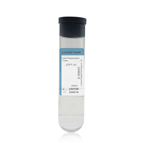 富血小板血浆采样管 - LT-CPT-24ml - Zhuhai Longtime Biological Technology Co., Ltd. - 圆柱 / 血液 / 血清