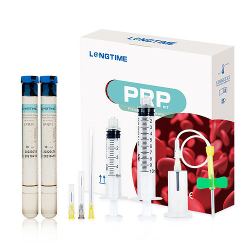 富血小板血浆采样管 - LT-PRP-1Oml-Kit - Zhuhai Longtime Biological Technology Co., Ltd. - 圆柱 / 血液 / 一次性