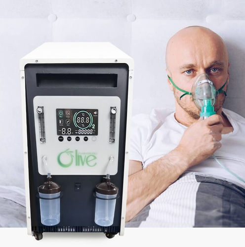 医用氧气浓缩器 - OLV-20 - Olive - 带滑轮 / 持续流量 / 2个存储罐