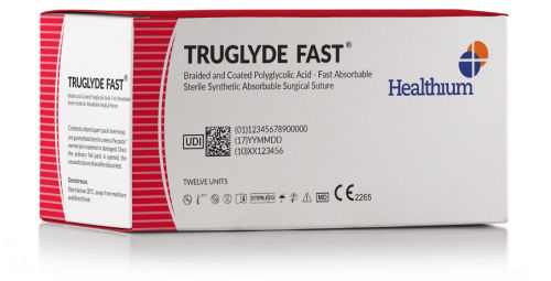 可吸收缝合线 - Truglyde Fast - Healthium Medtech - 软组织手术 / 8-0 / 2