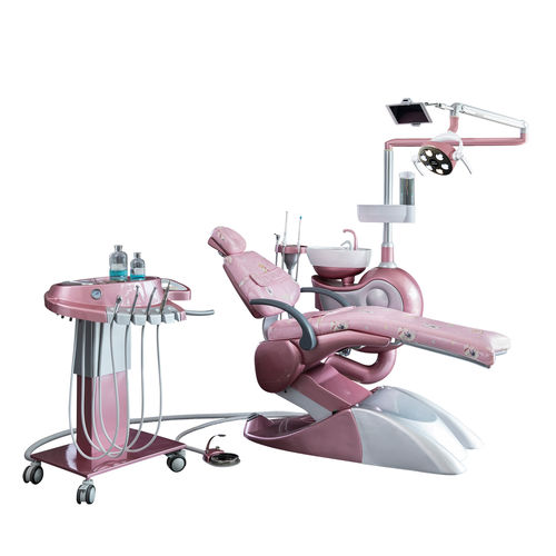 带电动椅牙科治疗设备 - M10+ - Foshan Safety Medical Equipment Co., Ltd. - 具有活动头枕 / 带卫生系统 / 带器械架