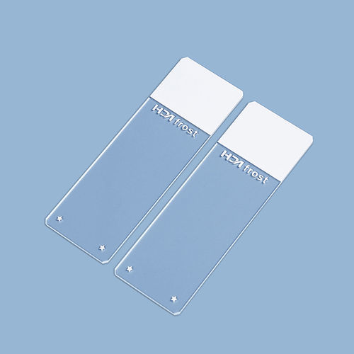 粘贴式显微镜载玻片 - HDAS004 series - Jiangsu Huida Medical Instruments - 疏水 / 亲水 / 带彩色涂层