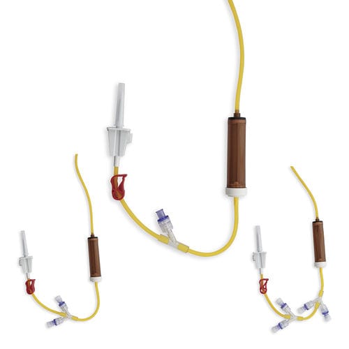 化疗输液器 - OAS026-P  - Oncosem - 带过滤器防颗粒污染 / 带Y型连接器 / 带滴水室
