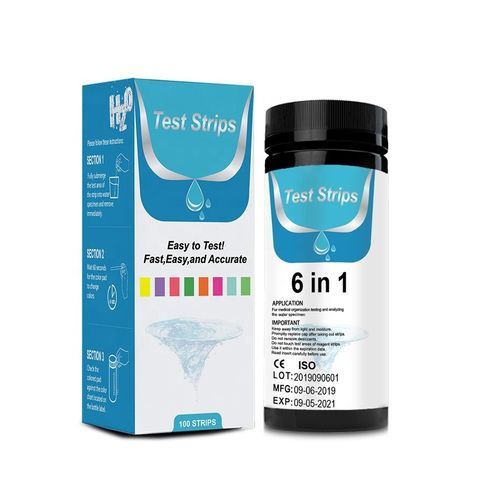 水分析试剂带 - 6 IN 1 - Changchun Wancheng Bio-Electron Co., Ltd. - pH值 / 亚硝酸盐 / 碱性