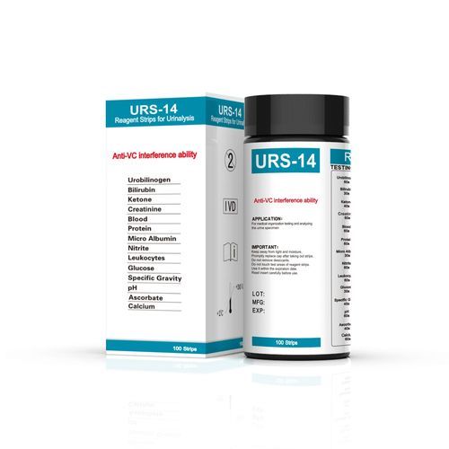 尿液分析试剂带 - URS-14 - Changchun Wancheng Bio-Electron Co., Ltd. - 酸性 / 尿液 / 血液