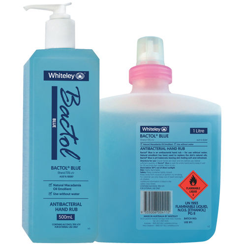 70%消毒洗手液 - Bactol® Blue - Whiteley - 500毫升 / 1000mL