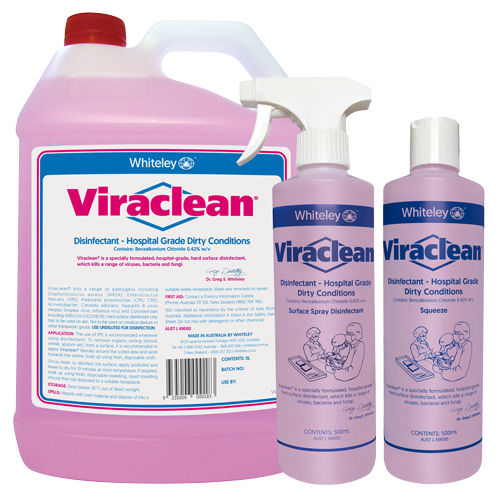 医疗器械抗菌剂 - Viraclean® - Whiteley - 用于地板和表面 / 液体 / 5000毫升
