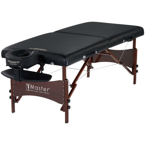 机械按摩床 - Newport&trade; Black - Master Massage Equipment Europe - 便携式 / 带头部孔 / 带手臂托架