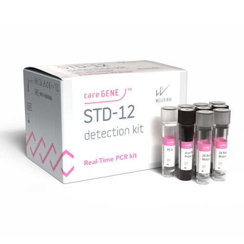 性传播疾病快速诊断套装 - careGENE&trade; STD-12 - WELLS BIO - 单纯疱疹病毒 / 沙眼衣原体 / 苍白密螺旋体