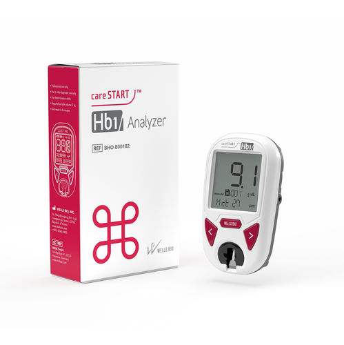 光学POC分析仪 - careSTART™ Hb1 Analyzer - WELLS BIO - 用于贫血症 / 血液学 / 血红蛋白