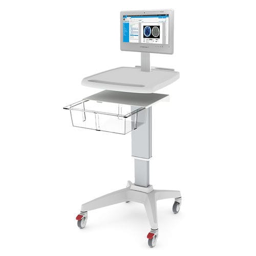 医用手推车 - iStand - Mediroll LTD - 用于监测仪 / 带篮子 / 可调高度