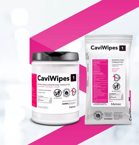 地板和表面清洁湿巾 - CaviWipes1™ - Metrex - 160个 / 65个装 / 45个装