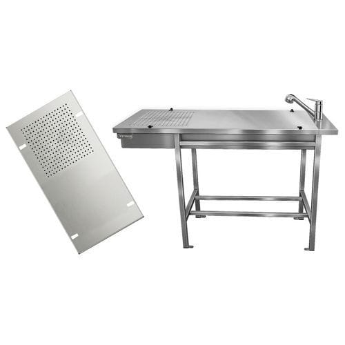 兽医诊所工作台 - TA170030 - Vetinox - 用于牙科实验室 / 带水槽 / 不锈钢