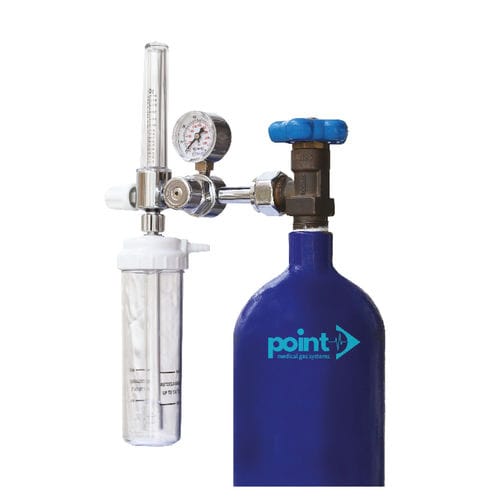 手动氧疗系统 - PNT-TRP-FM-3/4	 - Point Medical Gas Systems - 手持式 / 带氧气瓶 / 带有流量计