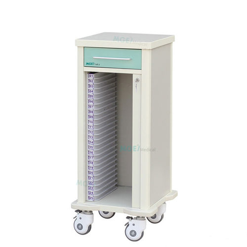 病历推车 - MGE-CT325 - Medige International Industries - 塑料 / 带抽屉 / 移动式