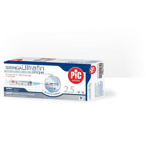 5毫升注射器 - Ultrafin - PIKDARE SPA - 2.5毫升 / 橡胶 / 不含乳胶