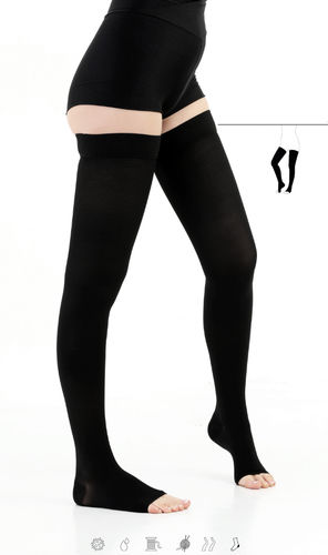 静脉血栓栓塞支撑弹力袜 - CP-610 - Europack International - 男女通用 / 米色 / 黑色