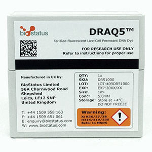 溶液试剂 - DRAQ5™ - BioStatus - 染色 / 用于研究 / 用于组织学