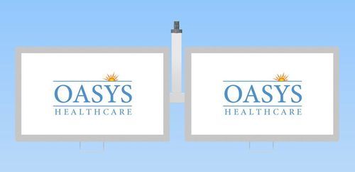 监测仪设备支架 - Dual - Oasys Healthcare - 用于手术室 / 双