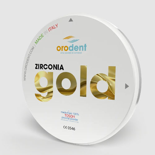 氧化锆牙科材料 - Gold  - Orodent srl - 用于牙桥 / 用于牙冠 / 牙齿修复