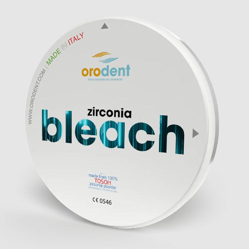 氧化锆牙科材料 - Bleach  - Orodent srl - 用于牙桥 / 用于牙冠 / 牙齿修复