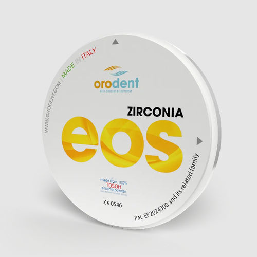 氧化锆牙科材料 - Eos  - Orodent srl - 用于牙桥 / 用于牙冠 / 牙齿修复