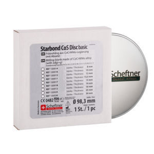 钴铬合金牙科材料 - Starbond CoS Disc basic - scheftner dental - 用于牙桥 / 用于牙冠 / 用于植入物系统