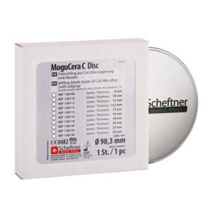 合金牙科材料 - MoguCera C Disc - scheftner dental - 钴铬钼合金 / 用于牙桥 / 用于牙冠