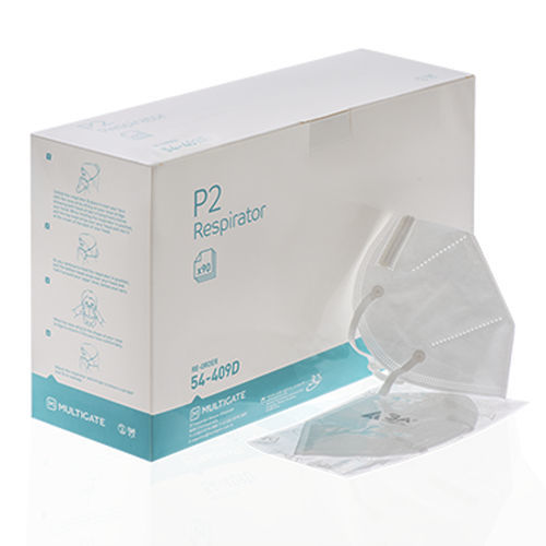 P2呼吸口罩 - 54-409D - Sky Ocean Earth Medical - 不含乳胶 / 杯形 / 白色