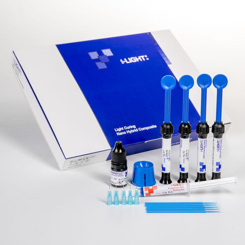 混合复合材料牙科材料 - i-LIGHT N - i-dental - 牙齿修复 / 光聚合 / 不透射线
