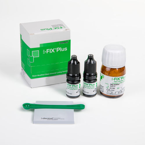 牙嵌牙齿胶粘剂 - i-FIX Plus - i-dental - 用于牙齿填补物 / 正畸托槽 / 用于牙桥