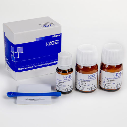 牙桥牙齿胶粘剂 - i-ZOE N - i-dental - 用于牙冠 / 用于根管充填 / 树脂