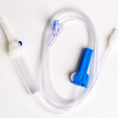带滴水室输液器 - IS + site - Margomed - 带Y型连接器 / 配有不含乳胶的部件